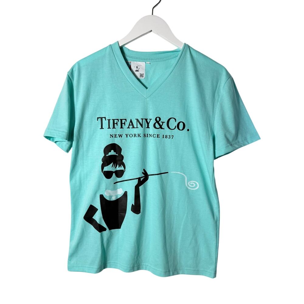 Tiffany & Co. Audrey Hepburn Tee Design T-Shirt Size M